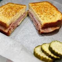 Grilled Ham & Cheese · Grilled sourdough, white american cheese, grilled ham.