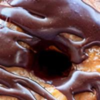 Chocolate Cronut · Cronut with chocolate frosting