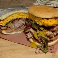 The Sleeper · Perfect late night bite, it'll put you in a food coma.  Pulled pork, chicken, sausage, pork ...