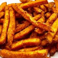 Sweet Potato Fries · Fried crispy and served with choice of dipping sauce.