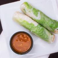 Gỏi Cuốn Chay (2 Rolls) · Vegetarian spring rolls.