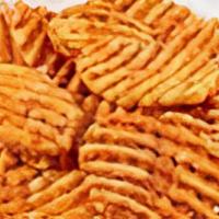 Waffle Cut Fries · served with choice of sauce on the side.