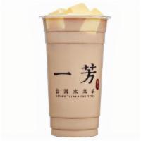 Pudding Milk Tea · Non-dairy classic milk tea with pudding.