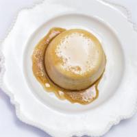 Salted Caramel Budino · Butterscotch custard, caramel and sea salt.