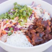 Mississippi · BBQ soy curls, two kinds of BBQ sauce, dill peppercorn ranch, fresh crisp slaw, and scallion...