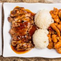 Chicken & General Tso'S Chicken · Served with steamed rice.
