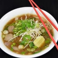 Ubon Noodle Soup · Northeastern Thai beef noodle(similar to Pho) Steamed rice noodle, marinated beef, beef ball...