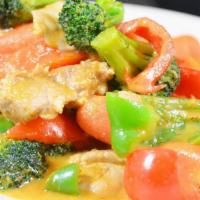 30 House Special Curry:* · If you love peanut sauce, you must try this peanut sauce red curry with bell pepper, carrots...