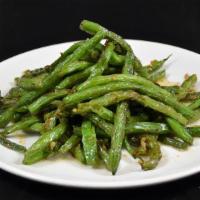 String Beans* · Pan fried string beans with fresh garlic and chili in the special house sauce.