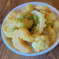 Tempura Shrimp & Vegetable · Tempura shrimp and tempura veggies served over rice paired with a side Yoshi's famous teriya...