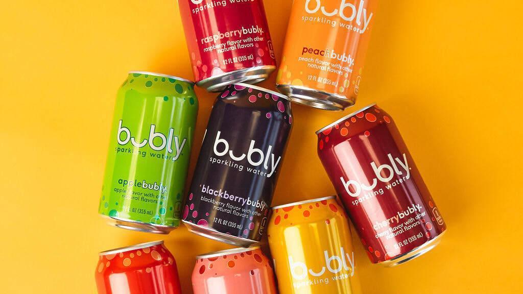 Bubly Sparkling Water · unsweetened sparkling water with natural flavors