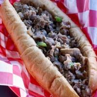 Cheesesteak Sandwich · Steak, white American cheese and grilled onions.