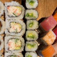 A Bit More Sushi · Sushi Combo for 2, Includes:. California Roll. Spicy Tuna Roll. Rainbow Roll. Avocado Roll. ...