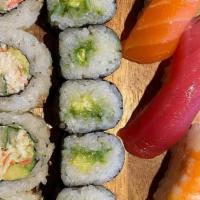 Bit Of Sushi · Sushi combo for 1. Includes:. - California Roll. - Avocado Roll. - 2pc Salmon Nigiri. - 1pc ...