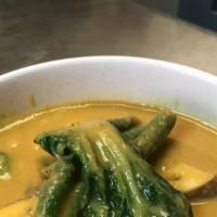 Kare-Kare Beef · Served with a scoop of white rice. Stew in peanut sauce with eggplant, bokchoy, and green be...