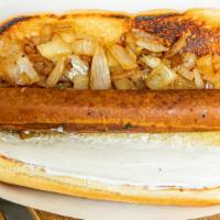Seattle Dog · Cream cheese, grilled sweet onion. Top it how you like.