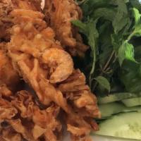 Banh Tom Chien Khoai (Fried Shrimp Tempura Yam) · 