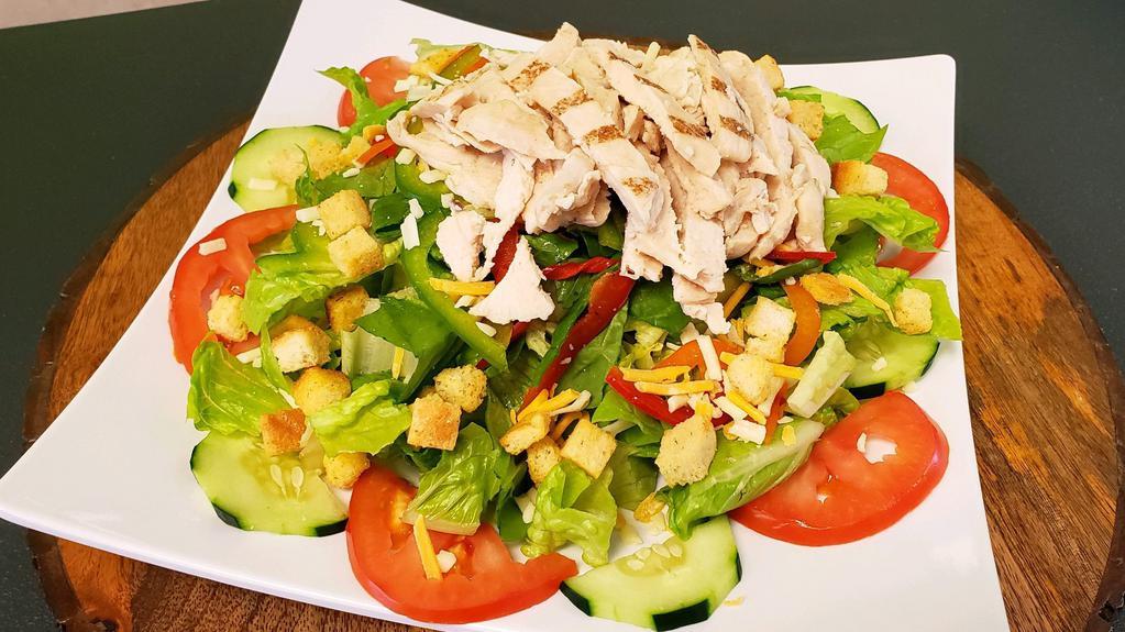 Ranch Salad · includes grilled chicken.