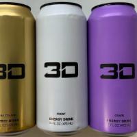3D Energy Drink · Wonderful energy drink in a sleek and stylish can. 0g Sugar and 200mg of Caffeine.