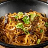 Noodle W/ Onion Soy Sauce 葱油面 · A simple yet satisfying dish from Shanghai. Freshly boiled noodles drizzled with our house s...