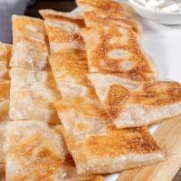 Banana Naan Bread (1) 香蕉飞饼 · Banana naan bread with whipped cream is a sweet recreation of traditional naan bread using f...
