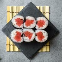 Tuna Roll (Hosomaki) · 6 small pieces of tuna roll.