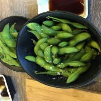 Edamame · Add spicy garlic for an additional charge.
