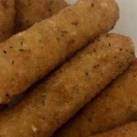 Mozzarella Sticks · Deep fried cheese sticks. Crispy on the outside, gooey on the inside. Virtually guaranteed t...