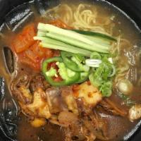 Cold Beppu Ramen · Origin from city of Beppu, Kyushu, cold ramen modified to hong noodle style. Comes with kimc...