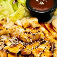 Chicken  Breast Teriyaki · Grilled Chicken Breast top with teriyaki Sauce and Sesame seeds. Comes with side of macaroni...