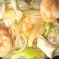 Seafood Chow Mein · Shrimp and imitation crabmeat. (old fashioned crispy noodles).