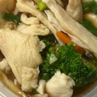 Chicken Noodles Soup  · with broth