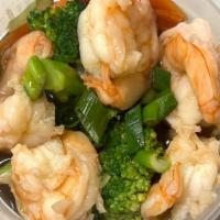 Shrimp Noodles Soup  · with broth