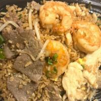 House Special Fried Rice · Shrimp, beef and chicken.