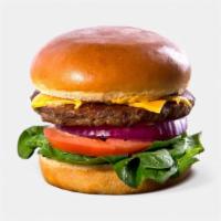 Ph Impossible Burger · Impossible Burger, Vegan American Cheese, Homemade Vegan Thousand Island Dressing, Spinach, ...