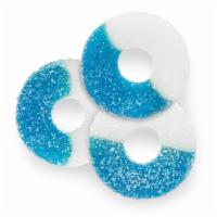 Blue Raspberry Rings · Blue raspberry gummy rings, packed with amazing flavor! 7oz bag.