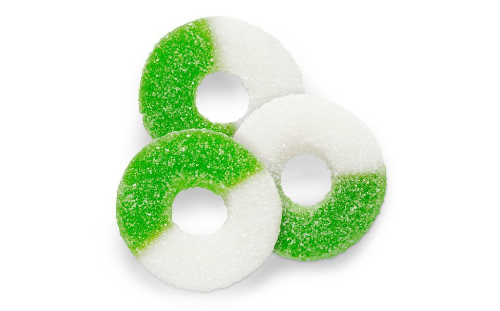 Apple Rings · These gummy apple rings are always ripe and ready to provide the perfect tart bite! Net Wt. 7oz bag.