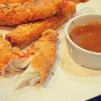 Fried King Crab Legs · Served with French Fries