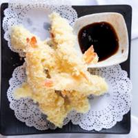 Shrimp Tempura (6 Pcs) · Fresh cooked homemade crispy shrimp tempura.