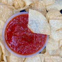 Chips & Salsa · Home made salsa served with corn tortilla chips.