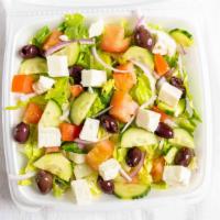 Greek Salad · Add Gyro Meat or Chicken for Additional Charge.
