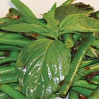 Green Beans · Served with chili paste and sweet basil. These fresh vegetables are quick stir fried in a li...