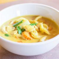 Special Curry (Yellow Curry) · Yellow curry sauce and coconut milk simmered with potatoes, carrot and onion.