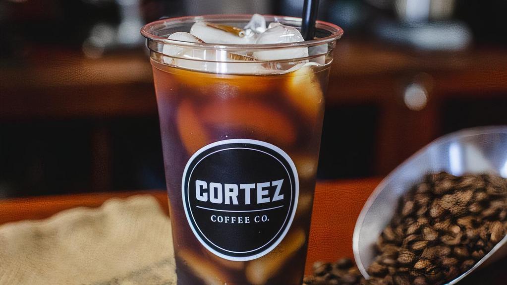 Cortez - Argon Tarrazu Coldbrew · A strong 15:1 brew designed to taste amazing on ice.

Brewed with our exclusive single origin coffee from the world renowned Volcan Azul farm in Costa Rica.