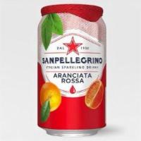 San Pellegrino Aranciata Rossa (Blood Orange) · 6.75 Fl Oz Bottle.