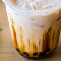 Boba Fresh Milk/黑糖鲜奶 · Fresh milk with tapioca pearls and brown sugar syrup