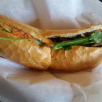 Banh Mi Heo Nuong · Grilled pork sandwich​.