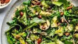 Vegan Salad · Garbanzo beans, tomato, onions, pecans, dried cranberries, sammy's dressing with organic oli...