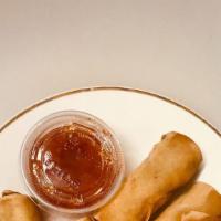 Vegetable Spring Roll · Five pieces.
