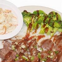 Beef Teriyaki · Stir-fried boneless beef, broccoli/green onion.